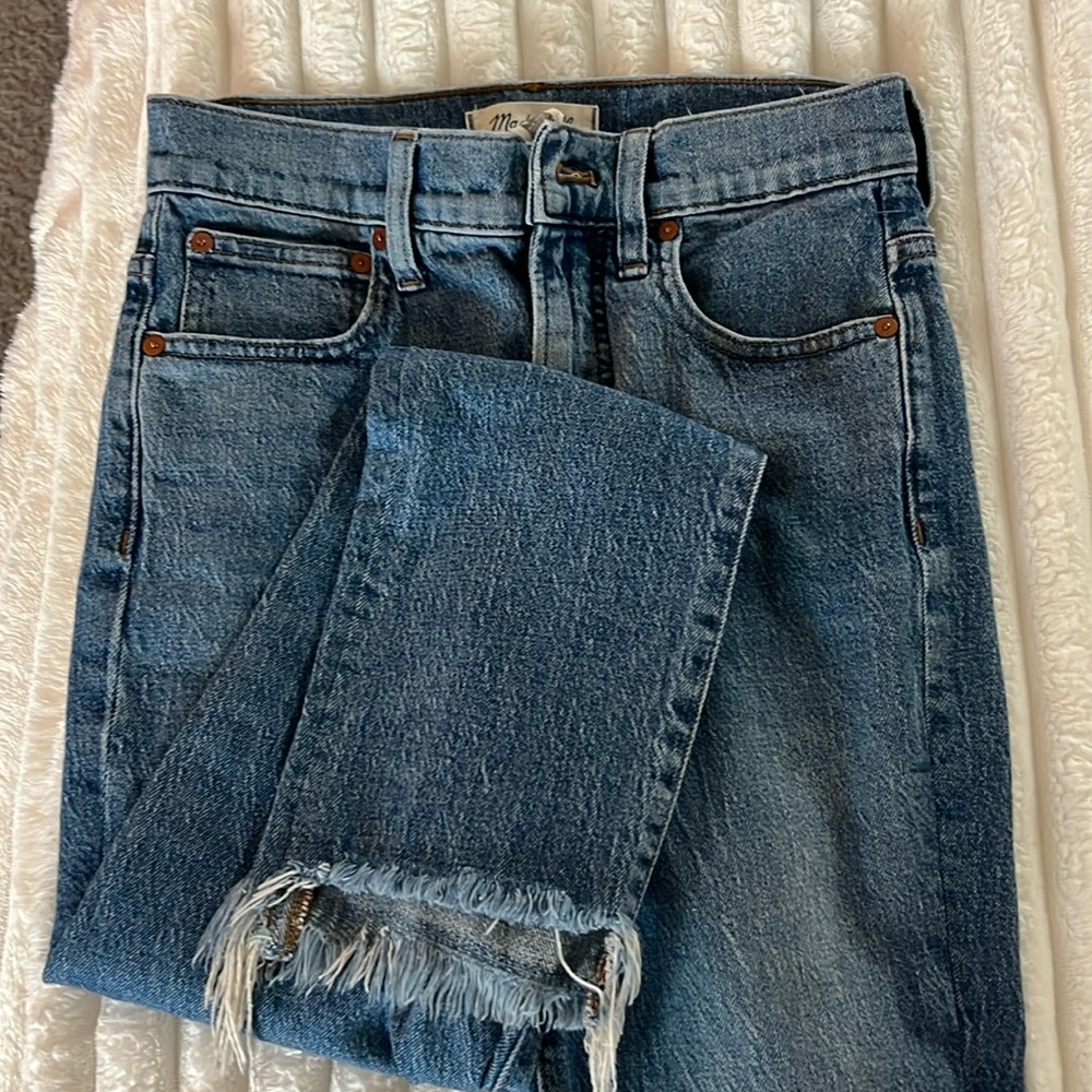 madewell fringe jeans